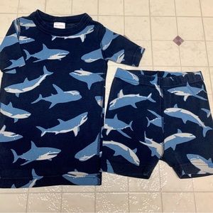 Hanna Anderson “Shark” Boys short  PJ’s, size 5